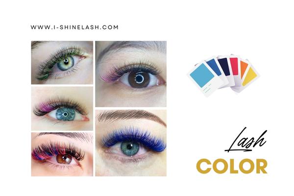 Many colors for eyelash extensions.