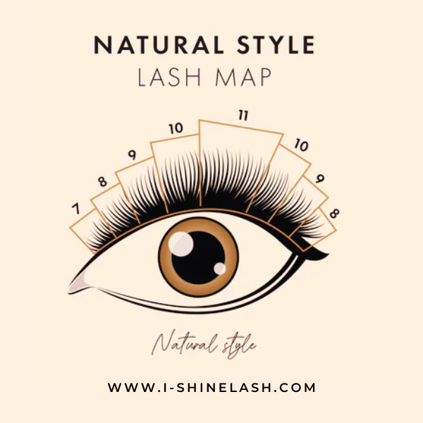 Natural style lash mapping