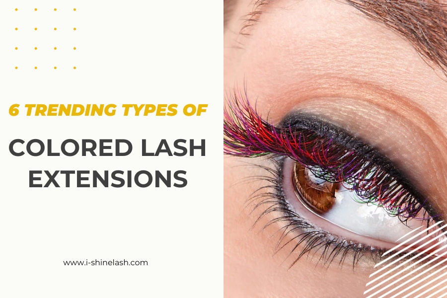 6 trending types of colored lash extensions
