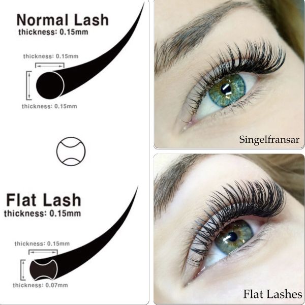 Ultra lightweight flat base structure is good for natural lash's health