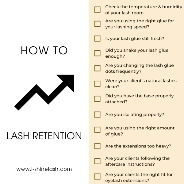 List of tips and tricks to improve lash lifespan